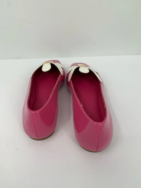 Katy Perry Evie Daisy flat shoes pink cute patent flower slip-on women new 6 - Picture 5 of 6